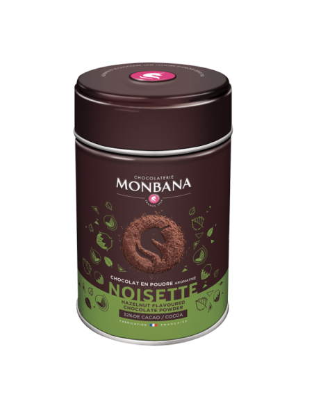 Chocolat en poudre Arôme noisette - Monbana - boite de 250 g