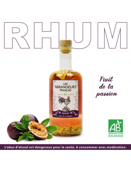 Rhum arrangé Bio Fruit de la Passion - Les Arrangeurs Français